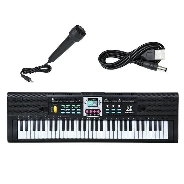 Portable 61Key USB Keyboard with USB Electric Digital Piano Organ with