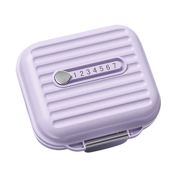Portable 7-Day Pill Organizer Large Capacity Travel Vitamin Container Moisture-Proof Storage Box