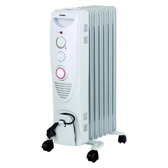 Portable 7 Fins Oil Filled Radiator Heater with Timer