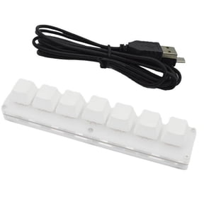 Portable 7 Keys Keyboard USB Interface Custom Macro Mechanical Keyboard Desktop Support For Android Computer Laptop PC
