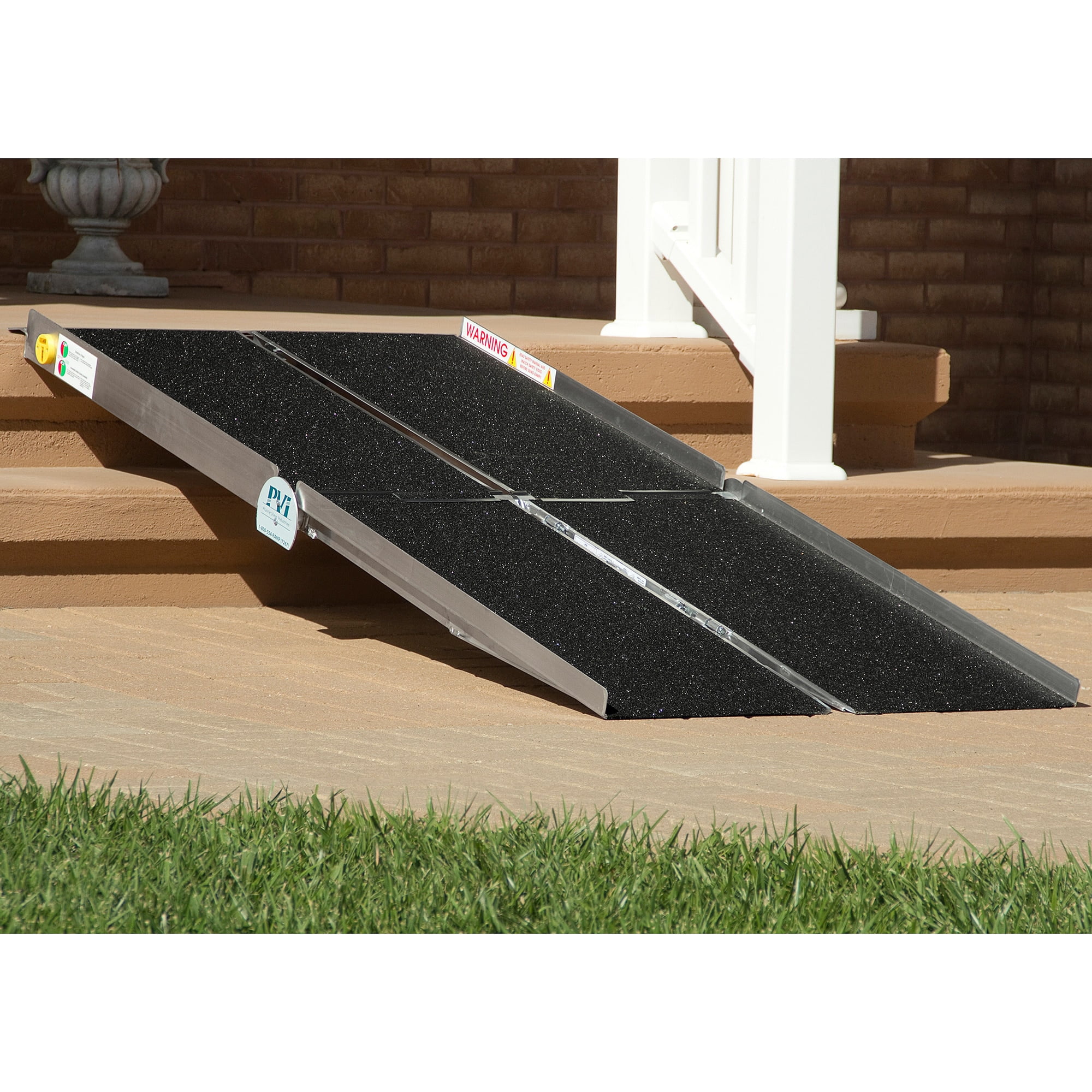 Portable 7-Foot Aluminum Multifold Ramp with Anti-Slip Surface