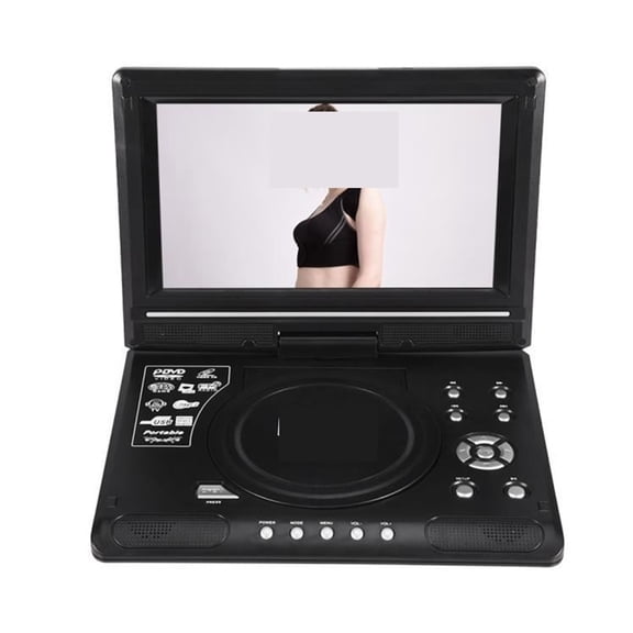 Portable 9.8 Inch TV Ultra-Thin Home Car Mobile DVD Player HD VCD CD MP3 EVD With FM USB Game Function ,Media