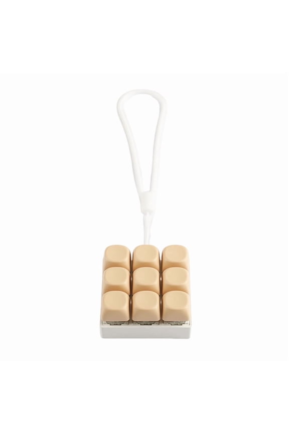 Portable 9 Key Keycaps Toy Switches Tester Keychain Tactiled Feedback For Anxiety Relief Office and Travel Toy