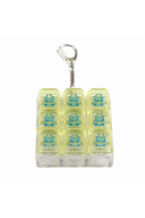 Portable 9 Key Keycaps Toy Switches Tester Keychain Tactiled Feedback For Anxiety Relief Office and Travel Toy