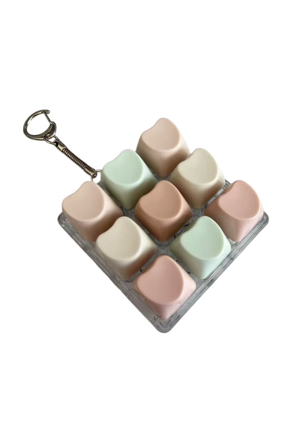 Portable 9 Key Keycaps Toy Switches Tester Keychain Tactiled Feedbacks For Anxieties Relief Offices and Travel Toy