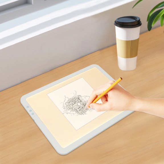Portable A3 Artcraft LED Bright Light Pad, 3500mah Battery Powered Bright Copy Board Wireless Light Board, Light Pad for Tattoo Drawing, Streaming, Sketching, Animation, Stenciling