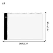 Portable A4/A5 LED Tracing Light Box, Slim USB Power Copy Board, Flicker-Free, Eyesight-Protected, for Artists Designing Animation Sketching Drawing