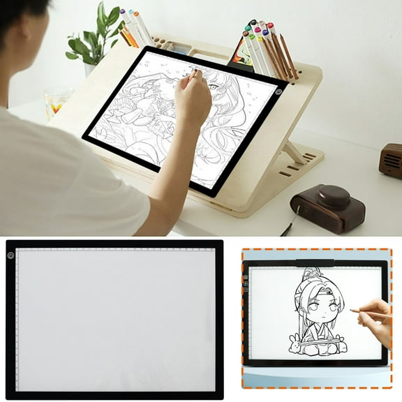 Portable A4 Tracing LED Copy Board Light Box Slim Light Pad USB Power Copy Drawing Board Tracing Light Board for Artists Designing Animation Sketching, Electronics Gadgets