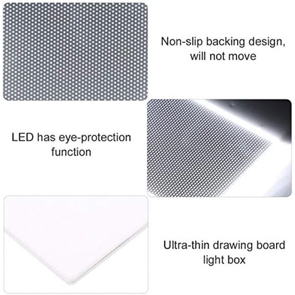 Portable A6 Tracing LED Board Light Box, Ultra-Thin Dimmable USB Cable Powered Artcraft Trace Light Pad Copy Boxes for Artists Tattoo Drawing, Sketching Tracer, Animation