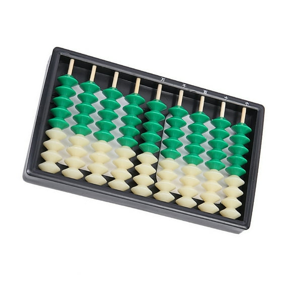 Portable ABS Abacus Math Education Calculator Professional 9-Digit ABS Abacus Kid Counting Toy Math Teaching Aid