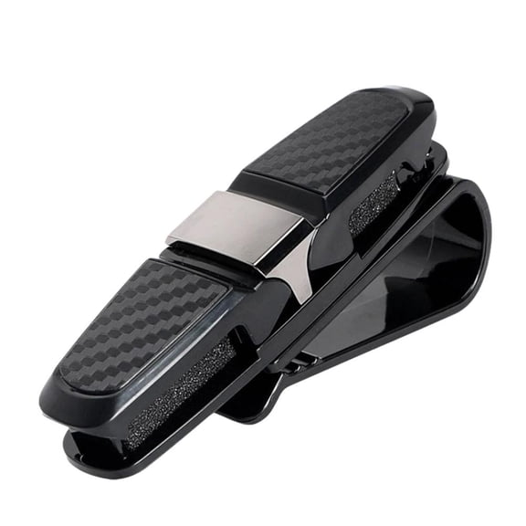 Portable ABS Car Sun Visor Clip Holder with Multifunctional Design for Organizing Glasses, Cards and Tickets in Cars