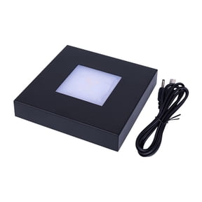 Portable ABS Crystals Light Base for Jewelry Exhibits Featuring Touch Sensitive Dimmable LED and Low Temperature