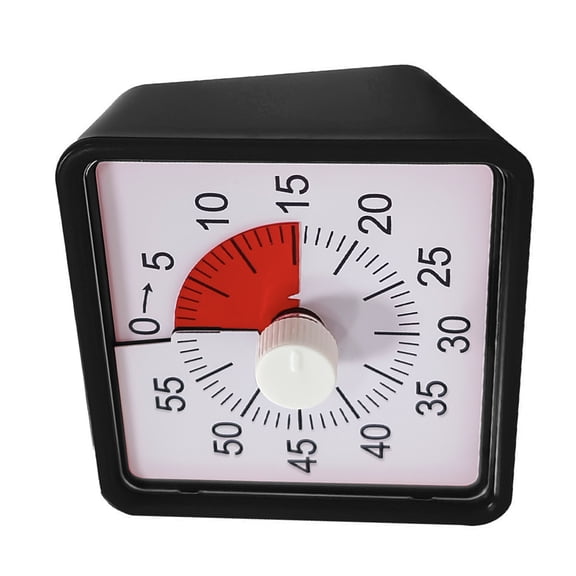 Portable ABS Digital Timer with 60 Min Quiet Visual Countdowns Large Screen for Cooking Gym Timing