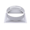 thumbnail image 1 of Portable AC Hose Connector, Universal Exhaust Hose Adapter, Square to Round AC Exhaust Duct Pipe Adapter with Strong Leak Proof Connection, Easy Install Twist Lock System for Room Cooling Office, 1 of 8