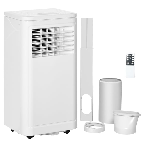 Portable AC Unit 8000 BTU, Small Air Conditioner for Room, Compact Evaporative Cooler for Apartment, White