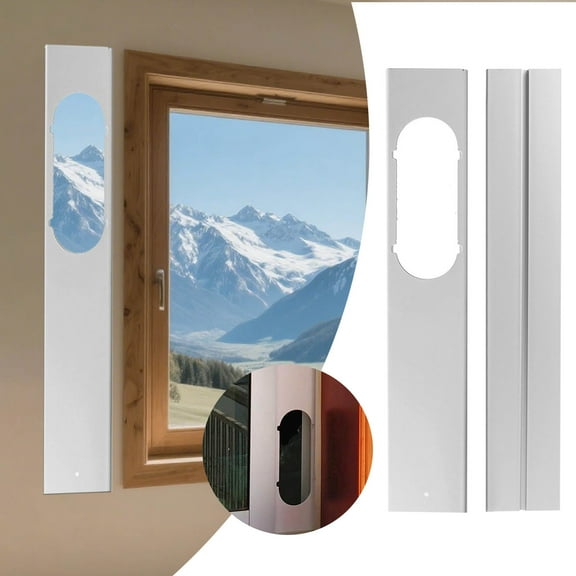 Portable AC Window Kit – Portable Air Conditioner Window Vent Kit for 5.9-inch Diameter Exhaust Hoses, Adjustable & Universal