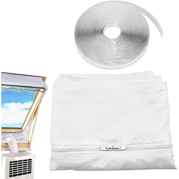 Portable AC Window Kit, Vent Insulation Plate,Adjustable Insulation Panel | Helps Secure Portable AC Exhaust Hose while Reducing Air Leakage for Efficient Cooling Indoors