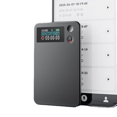Portable AI Smart Voice Recorder Real-Time Audio to Text Transcription Device189 Languages InstantTranslation Wireless Phone Link AI Meeting SummarySupport ChatGPT Deepseek for Office Class Interview