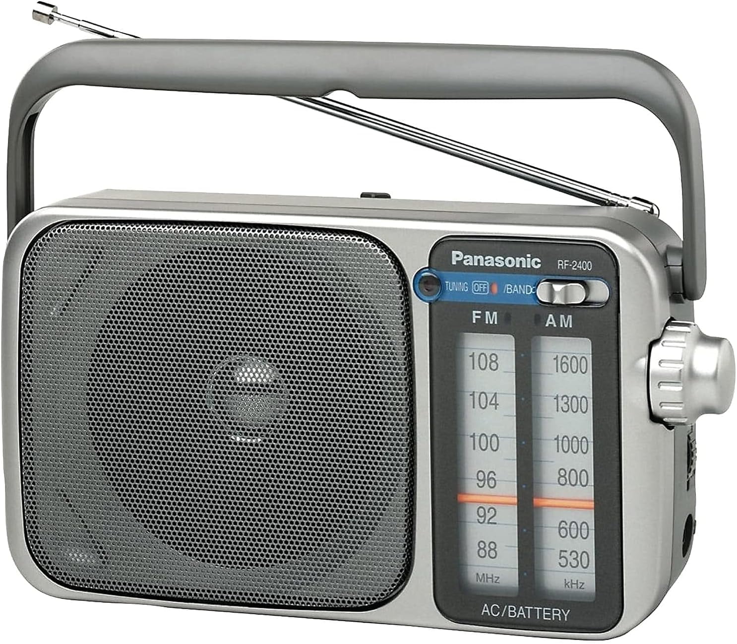 Portable AM / FM Radio, Battery Operated Analog Radio, AC Powered ...
