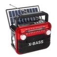 thumbnail image 1 of Portable AM/FM/SW Radio,Transistor Radio,Retro Bluetooth Speaker with USB/TF Player,Solar Battery Operated/USB Charge,Digital Tuner & Earphone Jack,Emergency Flashligh,Perfect for Gifts/Elderly/Home, 1 of 9