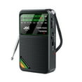 Portable AM FM Shortwave Radio Battery Operated Small Great Reception ...