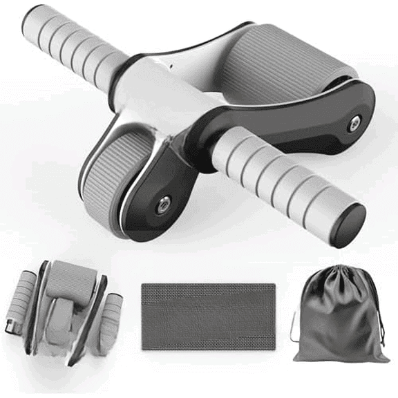 Portable Ab Roller Wheel with Knee Pad & Storage Bag, Foldable Design Quiet Wheels with Smooth Bearings, At Home Gym Travel for Strength Training$$Sport & Recreation Other