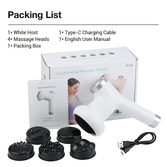 Portable Abdominal Massager Handheld Fat Reduction Machine Body Slimming Shaping Massage Gun Loss Weight Relieve Fatigue Pain