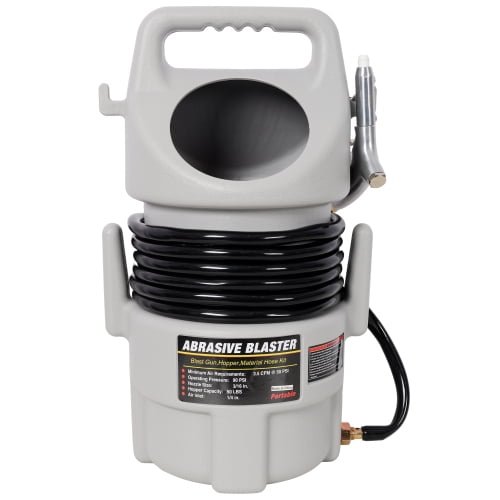 Portable Abrasive Blaster Kit, Handheld Sandblasting Gun Kit for Surface Preparation & Paint Stripping, Compatible with Air Compressors for DIY, Workshop