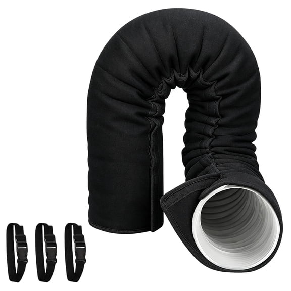 Portable Ac Hose Insulation Sleeve,Air Conditioner Exhaust Hose Cover Wrap,Thermal Duct Protector,Heat Resistant Vent Pipe Sleeve,Fit 5 Inch & 5.9 Inch Portable Air Conditioner Hose Cover With Straps