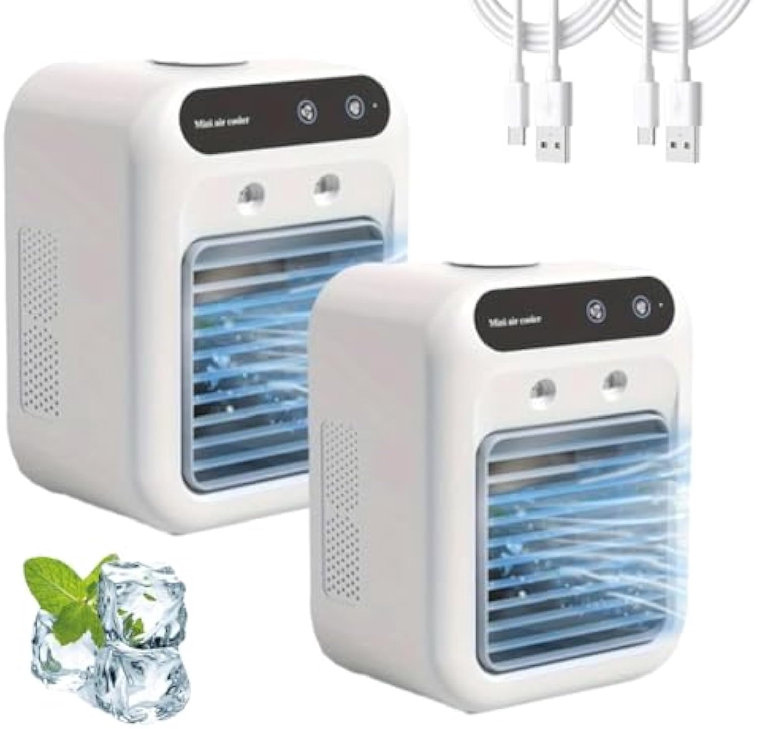 Glacier Breeze AC - Glacier Breeze Portable Air Conditioner Cooling Fan 4 In 1 Evaporative Air Cooler Ultra Quiet Portable Ac Mini Air Conditioner With Humidifier 2 Speeds 24h I.1537359004