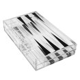 Portable Acrylic Backgammon Board Folding Tabletop Set, Reversible ...