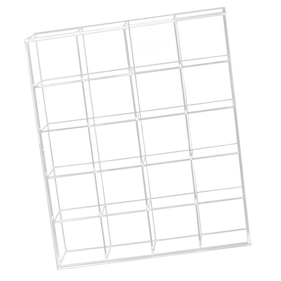 Portable Acrylic Badge Display Case with Compartments High Transparency Storage Box for Pins and Collectibles