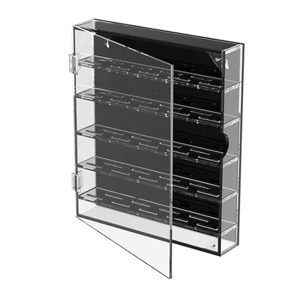 Portable Acrylic Coin Display Case Round Clear Desktop Storage Box Home Accessory for Coin Jewelry and Souvenirs