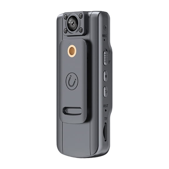Portable Action Camera 1080p Mini Wearable Action Camera Night Actions Cameras Body Camera Body Cam with Audio Video Camera Recorder (Wi Fi 4K + Bracket)