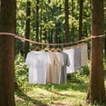 thumbnail image 1 of Portable Adjustable Clothesline, No Drill Clothes Hanger, Multi Hook System for Indoor Outdoor Use, Travel-Friendly Storage Solution, Roll-Up Design, 1 of 7
