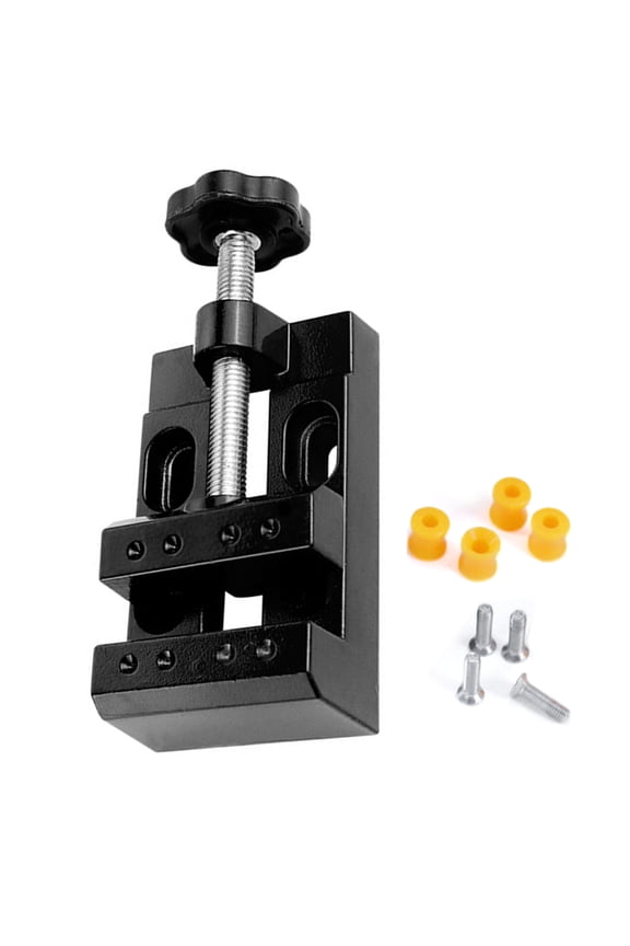 Portable Adjustable Crafting Vise for Watchmakers & Hobbyists, 55mm Grip Aluminum Tool with Stable Base