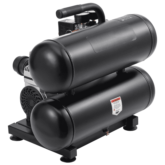 Portable Air Compressor, 4.6 Gallon 90 PSI Oil-Free