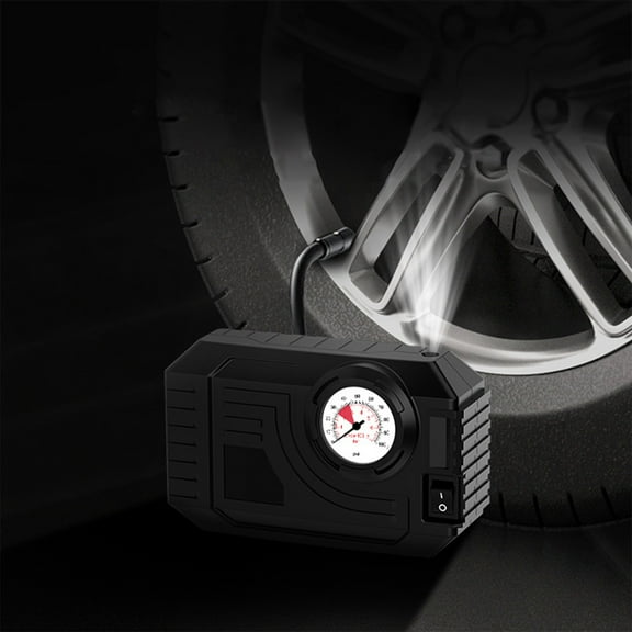 Portable Air Compressor for Car Tires - 100PSI 12V Digital Tire Inflator with Gauge, Auto Air Pump for Car Truck Bike, Emergency LED Light Air Pump, Fast Inflation Portable Air Compressor