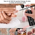 thumbnail image 1 of Portable Air Compressor Kit for Airbrush Painting, Nail Art, and Tattoos - Smallzonex Airbrush Spray, 1 of 14