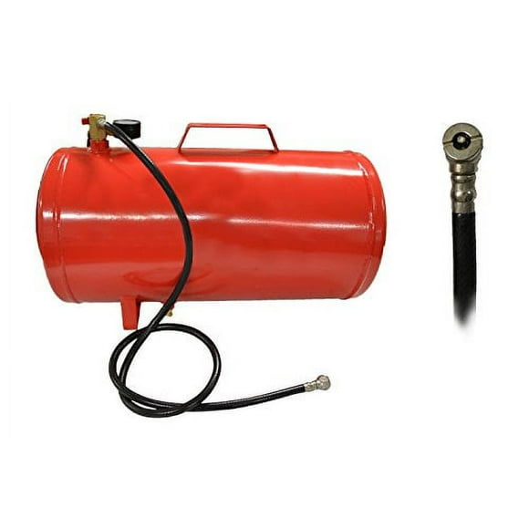 Portable Air Compressor Tank with Gauge (9 Gallon)