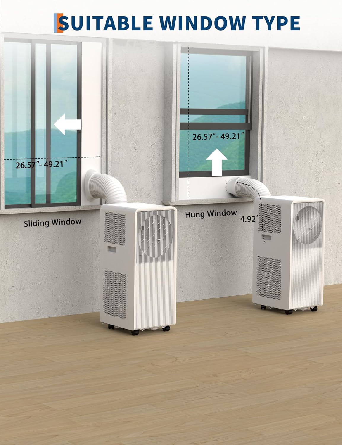 Portable Air Conditioner 10,000 BTU - 3-in-1 Cooling, Fan ...