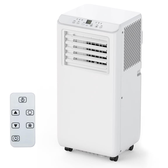 Portable Air Conditioner 10,000 Btu 450 Sq Ft 3-In-1 Ac Unit with Dehumidifier Fan Remote for Apartments and Homes, Led Display, Window Vent Kit