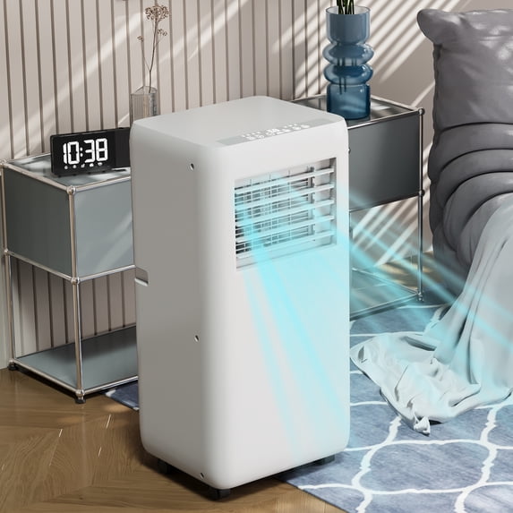 Portable Air Conditioner, 10000BTU AC Unit for Room Up to 450 Sq.Ft., 3-In-1 Room Air Conditioner with Dehumidifier, 3-Speed Fan, Remote Control, 24H Timer, Window Mount Kit