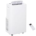 thumbnail image 1 of Portable Air Conditioner, 12000 BTU 4-in-1 AC Unit with Dehumidifier, Fan, Sleep Mode, Cools Rooms up to 549 Sq.Ft., Remote Control, 24H Timer, Window Installation Kit, White, 1 of 10
