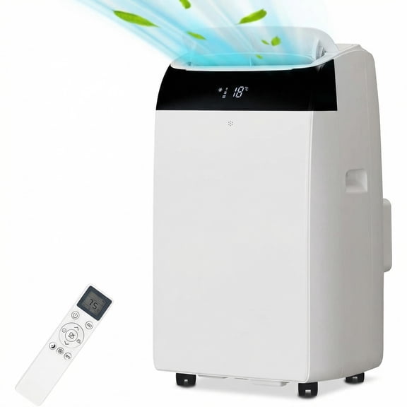 Portable Air Conditioner, 14,000 BTU AC,3-In-1 Quiet Air Cooler with Remote Control