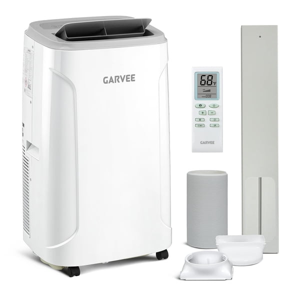 Portable Air Conditioner 14,000 BTU, Dehumidifier, Fan with Remote Control & LED Touch Panel, 3-in-1 AC Unit, Cools Up to 750 Sq Ft, 360° Wheels & Window Kit for Bedroom, Apartment, Office