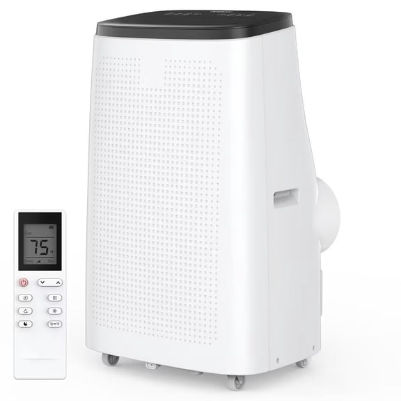 Portable Air Conditioner, 14,000 BTU for Room Up to 700 Sq.Ft, 3-in-1 Portable AC Unit, Dehumidifier and Fan, White