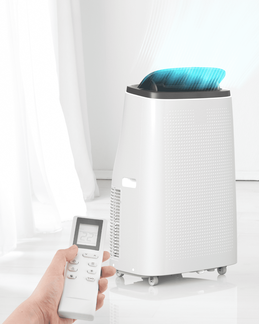 Portable Air Conditioner, 14,000 BTU for Room Up to 700 Sq.Ft, 3-in-1 Portable AC Unit, Dehumidifier and Fan