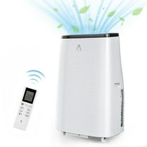 Portable Air Conditioner 14000 BTU (ASHRAE)/9300 BTU (DOE) with Dehumidifier, Fan, Remote Control - Quiet Floor AC Unit for Rooms up to 700sq ft - 3-Speed Wind & Night Light for Bedroom, Home Office