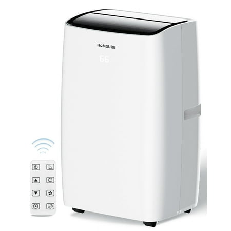 Portable Air Conditioner 14000 BTU, Suitable for 420 sq ft of Rooms, Floor Standing Air Conditioning AC Unit with Remote Control and Installation Kit, 5-In-1 Function